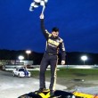 Jeff Rocco celebrates his first SK Modified victory in 2012 at the Waterford Speedbowl