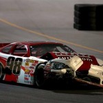 Kyle Larson car Kyle Larson's mangled car after winning the Whelen All-American Series event Monday at the Battle At The Beach in Daytona (Photo: Getty Images for NASCAR)