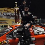 Brandon Gdovic GP Win Brandon Gdovic celebrates his win Saturday at Greenville-Pickens Speedway (Photo: Getty Images for NASCAR)