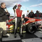 Mike Stefanik celebrates in victory lane Sunday at Thompson Speedway (Photo: Jeff Zelevansky/Getty Images for NASCAR)
