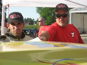 Vin Beedle (right), with driver Ed Puleo, will add Keith Rocco to his Mr. Rooter Racing stable in 2014